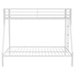 Coaster Alevera Transitional Steel Twin Over Full Bunk Bed with Ladder in White