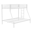 Coaster Alevera Transitional Steel Twin Over Full Bunk Bed with Ladder in White