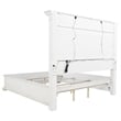 Coaster McKinney Wood Queen LED Light Panel Bed in Vintage White