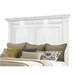 Coaster McKinney Wood Queen LED Light Panel Bed in Vintage White
