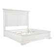 Coaster McKinney Wood Queen LED Light Panel Bed in Vintage White