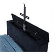 Coaster Tisdall Fabric Queen Flame Visualizer Wingback TV Bed in Black