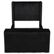 Coaster Centergrove Upholstered Velvet Queen Wingback TV Bed in Black