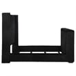 Coaster Centergrove Upholstered Velvet Queen Wingback TV Bed in Black