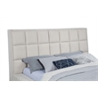 Coaster Dreux Upholstered Fabric Queen Panel Platform Bed in Cream