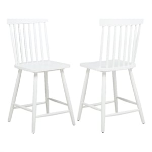 Coaster Andrews 24&quot Wood Counter Height Dining Chair in White