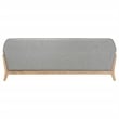 Coaster Vaughn Mid-Century Modern Upholstered Fabric Flared Arm Sofa in Gray