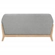 Coaster Vaughn Mid-Century Modern Upholstered Fabric Flared Arm Loveseat in Gray