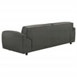 Coaster Buxton Contemporary Padded Top Grain Leather Sofa in Graphite Gray