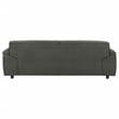 Coaster Buxton Contemporary Padded Top Grain Leather Sofa in Graphite Gray