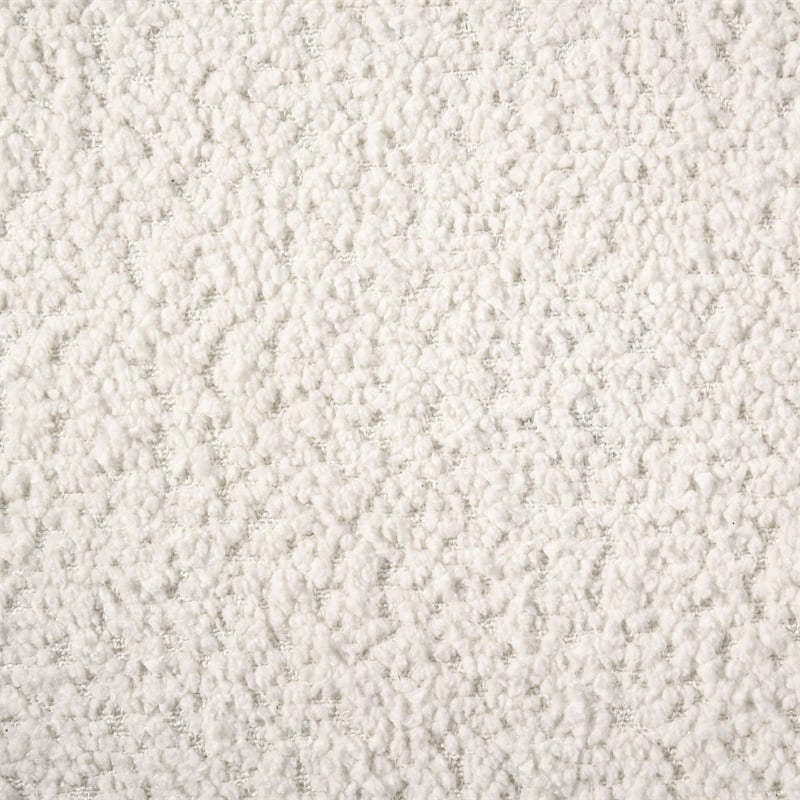 Coaster Dorset Contemporary Upholstered Fabric Round Track Arm Loveseat in White