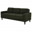 Coaster Ruth Transitional Upholstered Fabric Track Arm Sofa in Matcha Green