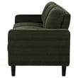 Coaster Ruth Transitional Upholstered Fabric Track Arm Sofa in Matcha Green