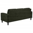 Coaster Ruth Transitional Upholstered Fabric Track Arm Sofa in Matcha Green