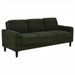 Coaster Ruth Transitional Upholstered Fabric Track Arm Sofa in Matcha Green
