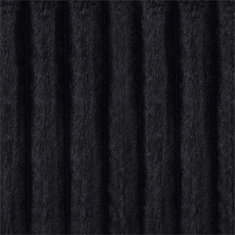 Coaster Jacana Channel Tufted Fabric Dual Power Chaise Sofa in Black