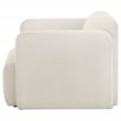 Coaster Dorset Contemporary Upholstered Fabric Track Arm Accent Chair in White