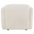 Coaster Dorset Contemporary Upholstered Fabric Track Arm Accent Chair in White