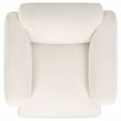 Coaster Dorset Contemporary Upholstered Fabric Track Arm Accent Chair in White