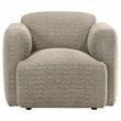 Coaster Dorset Contemporary Upholstered Fabric Track Arm Accent Chair in Brown