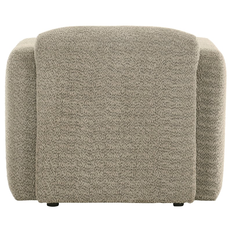 Coaster Dorset Contemporary Upholstered Fabric Track Arm Accent Chair in Brown