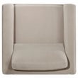 Coaster Islington Transitional Fabric Panel Arm Accent Chair in Taupe