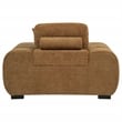 Coaster Octavia Contemporary Upholstered Fabric Track Arm Accent Chair in Amber