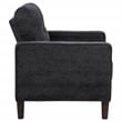 Coaster Bowen II Transitional Tufted Fabric Track Arm Accent Chair in Steel Gray