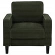 Coaster Ruth Transitional Fabric Track Arm Accent Chair in Matcha Green