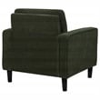 Coaster Ruth Transitional Fabric Track Arm Accent Chair in Matcha Green