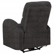 Coaster Grant Transitional Fabric Power Recliner Chair in Charcoal Gray