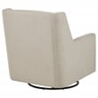 Coaster Sorrel Transitional Upholstered Fabric Swivel Glider Arm Chair in Latte