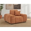Coaster Octavia Contemporary Fabric Track Arm Accent Chair in Orange