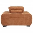 Coaster Octavia Contemporary Fabric Track Arm Accent Chair in Orange