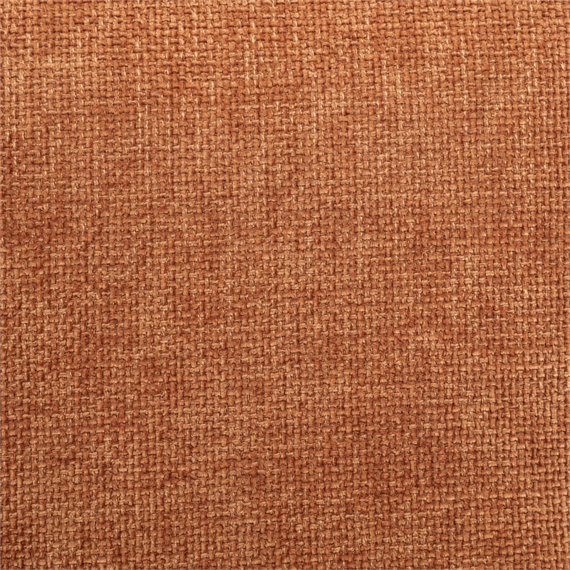 Coaster Octavia Contemporary Fabric Track Arm Accent Chair in Orange