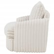 Coaster Sarco Transitional Corduroy Fabric Swivel Accent Arm Chair in Ivory