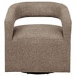 Coaster Westhill Contemporary Fabric Swivel Accent Chair in Rocky Road Brown