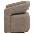 Coaster Westhill Contemporary Fabric Swivel Accent Chair in Rocky Road Brown