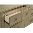 Coaster Hazlewood 6-drawer Wood Bedroom Dresser with Mirror in Oak Brown
