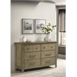 Coaster Hazlewood 6-drawer Wood Bedroom Dresser Cabinet in Vineyard Oak Brown