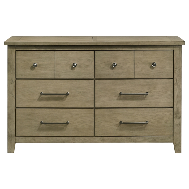 Coaster Hazlewood 6-drawer Wood Bedroom Dresser Cabinet in Vineyard Oak Brown