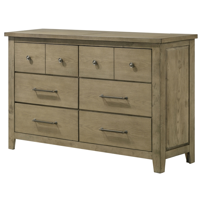 Coaster Hazlewood 6-drawer Wood Bedroom Dresser Cabinet in Vineyard Oak Brown