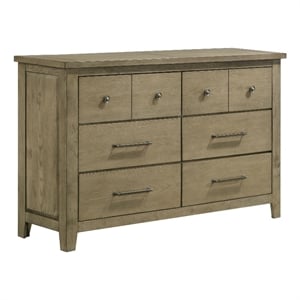 Coaster Hazlewood 6-drawer Wood Bedroom Dresser Cabinet in Vineyard Oak Brown