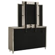 Coaster Lorient 8-drawer Traditional Wood LED Dresser with Mirror in Ivory/Camel