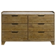 Coaster Henderson 6-drawer Wood Bedroom Dresser Cabinet in Medium Oak Brown