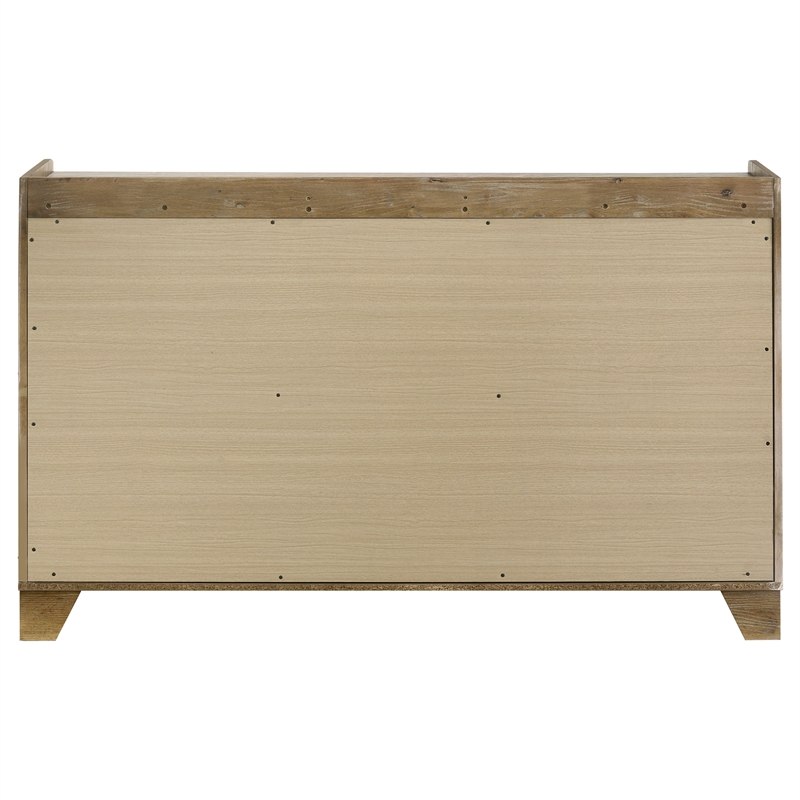 Coaster Henderson 6-drawer Wood Bedroom Dresser Cabinet in Medium Oak Brown