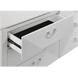 Coaster Cassia 6-drawer Wood Dresser Cabinet with Mirror in White High Gloss