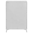 Coaster Cassia 5-drawer Contemporary Wood Bedroom Chest in White High Gloss
