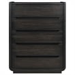 Coaster Leandro 5-drawer Contemporary Wood Bedroom Chest in Burnished Black