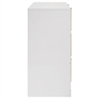 Coaster Ines 6-drawer Wood Bedroom Dresser Cabinet in White High Gloss